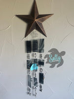 Black Marble Star - Wind Chime