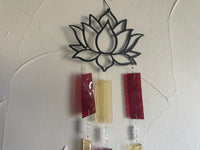 Lotus Red and Yellow Glass - Wind Chime (Copy)