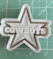 Cowboy Star Vent Clips - Silicone Mold