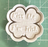 Kiss Me I'm Irish Clover Vent Clips - Silicone Mold