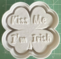 Kiss Me I'm Irish Clover - Silicone Mold