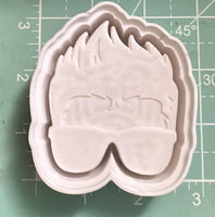 Spiked Hair Boy Vent Clips - Silicone Mold