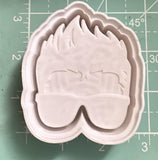 Spiked Hair Boy Vent Clips - Silicone Mold