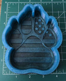 Flag Paw Print - Silicone Mold