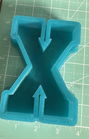 Letter X - Silicone Mold