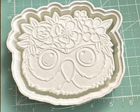 Floral Owl - Silicone Mold