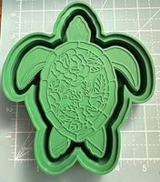 Floral Sea Turtle - Silicone Mold