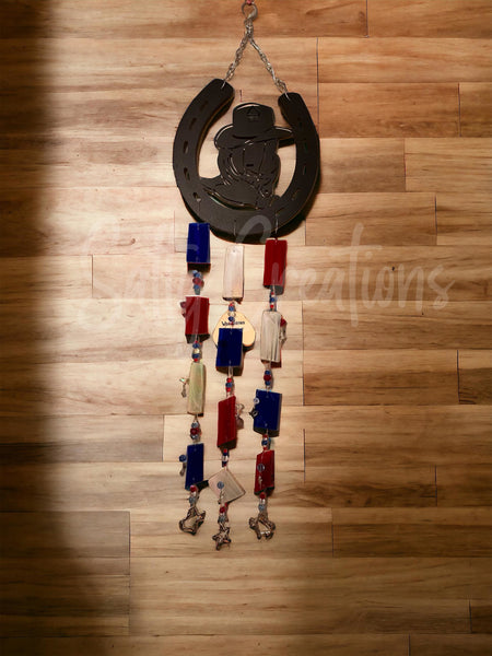 Boot and Hat Horseshoe - Wind Chime