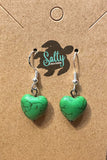 Heart - Magnesite Earrings