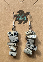 Dalmatian Jasper Stone -  Earrings