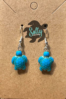 Turtle - Magnesite Earrings