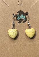 Heart - Magnesite Earrings