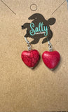 Heart - Magnesite Earrings