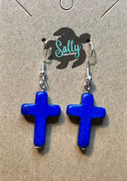 Cross - Magnesite Earrings