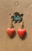 Heart - Magnesite Earrings