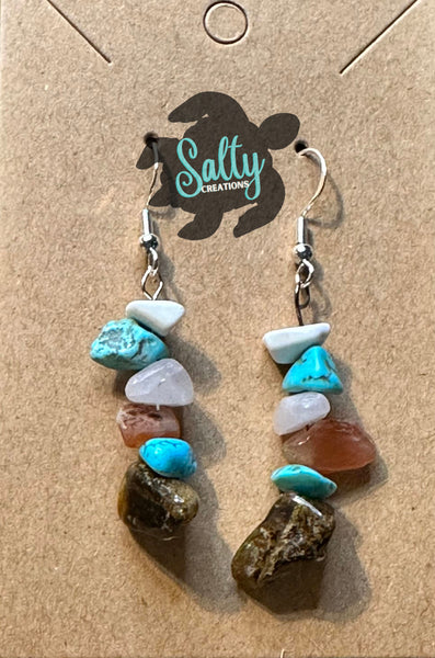 Mixed Stones - Earrings