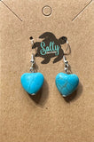 Heart - Magnesite Earrings