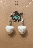 Heart - Magnesite Earrings