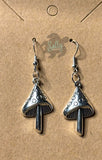 Antique Silvery Mushroom - Earrings