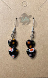 Floral Glass Hearts - Earrings