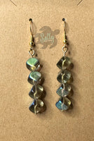 Metallic Cubes - Glass Earrings