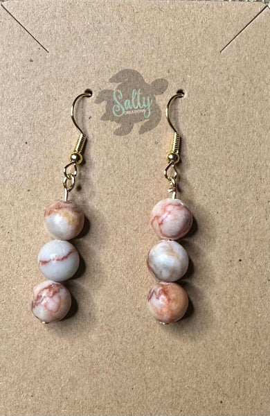 Red Vein Jasper - Earrings