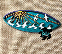 Sun Shine Waves Surf Board - Magnet