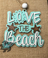 Love the beach - Car Charm