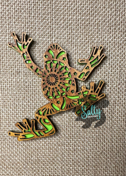 Tribal Tree Frog - Magnet