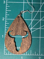 Cattle Head Teardrop - Earrings