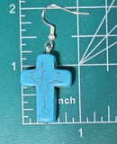 Cross - Magnesite Earrings