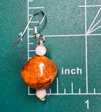 Wood Grain Cube - Earrings