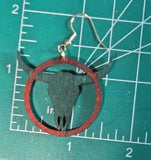 Cattle Skull Ring - Earrings