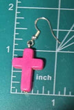 Cross - Magnesite Earrings