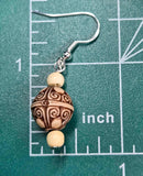 Engraved Ball - Earrings