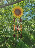 Sunflower Red and Orange - Wind Chime