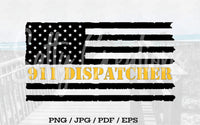 911 Dispatcher Flag - Digital Download