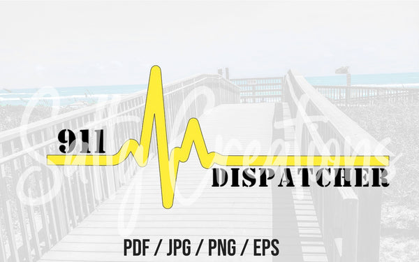 911 Dispatcher Heart Beat - Digital Download