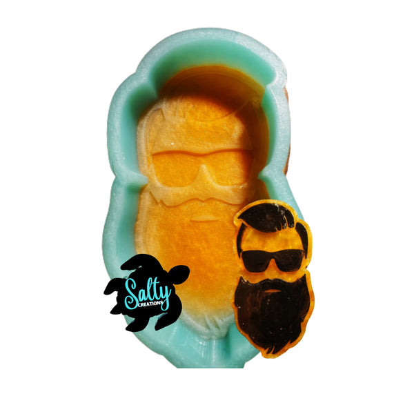 Bearded Man - Silicone Mold