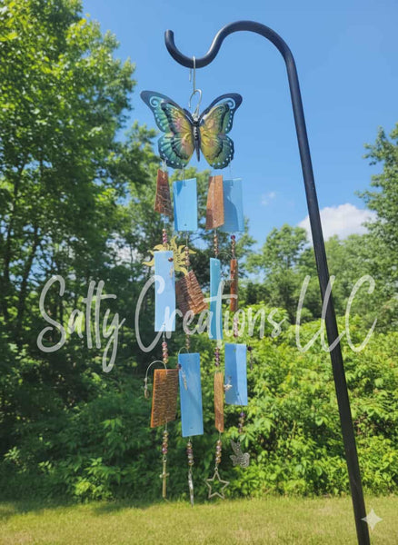 Blue and Brown Butterfly - Wind Chime