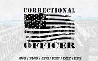 Correctional Officer Grey Flag - Digital Download