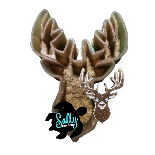 Deer Head Silicone Mold Salty Creations LLC