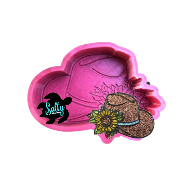 Floral Cowboy Hat - Silicone Mold