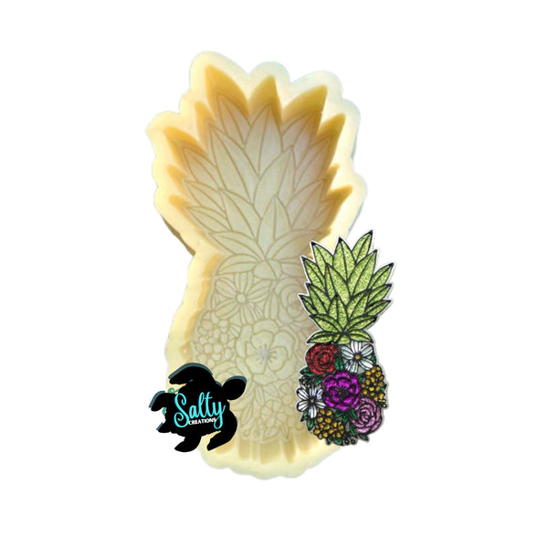 Floral Pineapple - Silicone Mold