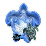 Floral Sea Turtle - Silicone Mold