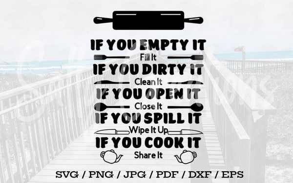 If You Empty It Fill It - Digital Download