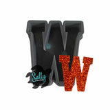 Letter W - Silicone Mold