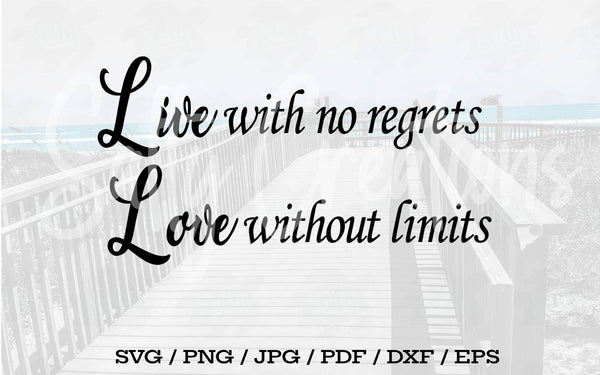 Live With No Regrets - Digital Download