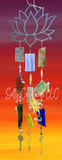 Medium Lotus Multi Color- Wind Chime
