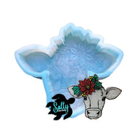 Poinsettia Cow - Silicone Mold